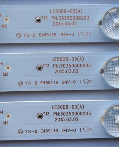 KIT DE LED PARA TV / JVC LC490DUJ(SG)(E1) / LE50D8-03(A) / LC490DUJ-SGE1 / 303500082503 / MODELO LT-49EM75  - Imagen 2